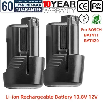 12V 3000mAh Li-ion Nabíjateľná Batéria pre BAT411 BAT412 BAT413 BAT414 Pre bosch 12v 10.8 v, Batéria Bezšnúrových elektrických Nástrojoch