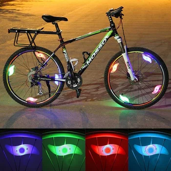 1Pc Požičovňa Bicyklov LED Svetlá, Pneu Ventil Spp Baterka Auto Auto Motocyklových Pneumatík Kolies, vzduchový Ventil Špice Svetlo Bike Príslušenstvo