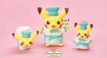 20 CM Pôvodné Japonské Magic Dieťa Kaviareň obmedzené cukrár dezert Pikachu plyšové bábika darček kolekcie