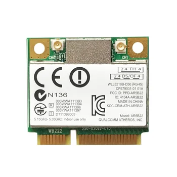 300M Mini PCI-E Bezdrôtový Adaptér 2.4 G/5G Bluetooth 4.0, WiFi Sieťová Karta Dongle