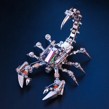 373pcs Guochuang Stroj Brnenie Scorpion Model Festival Darček Digital Scorpio Kovové Lego Montáž Upratať Hračky