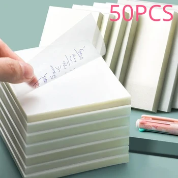 50sheets Transparentné Publikované Sticky Note Podložky Školy kancelárske potreby Kancelárske potreby Doprava Zadarmo Prenos Nálepky, Školské potreby