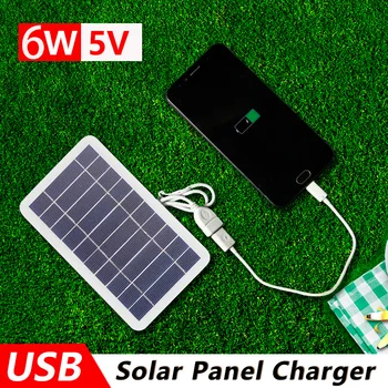 5V2W Solárny Panel, Výstup USB Vonkajšie Prenosný Solárny Systém Vysokej Kvality Pohodlné a Prenosné Mobilného Telefónu, Nabíjačky Solárny Panel