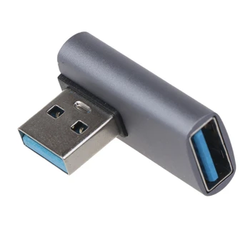 68TA Pravý Uhol USB Predlžovací Adaptér USB 10Gbps Mužov a Žien Extender Video Rozšírené Converter pre Notebook, Telefón