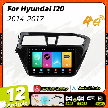 Android autorádia Stereo pre Hyundai I20 2014 - 2017 Ľavej Strane 2 Din Multimediálny Prehrávač, WIFI, Navigácia Autoradio s GPS Vedúci Jednotky