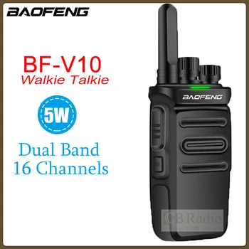 Baofeng BF-V10 mini Walkie Talkie Výkonný 2-Pásmový Radio16CH Pre POFUNG Analógový UHF, Prijímač Comunicador 2023 Nový Príchod