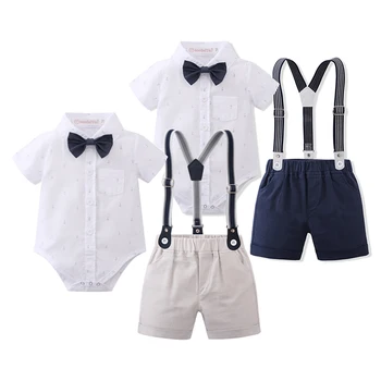 Chlapci Oblečenie Dieťa Dieťa Potápačské Sety Deti Oblečenie Sady Chlapec Narodeniny Pán Vyhovuje Novonarodených Chlapcov Gentleman Vyhovuje Letné Oblečenie
