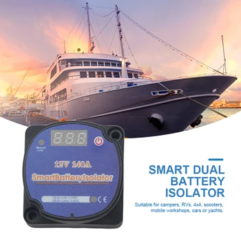 Digitálny Displej Smart Batérie Oddeľovač Citlivé Automatické Batérie Izolant 12V 140Amp Inteligentné Nabíjanie Relé pre Obytné Auto