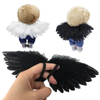 DIY Bábika Krídlo Dekor Opotrebovaniu Anjel Krídla Ornament, Nerozbitný Farebné Biela Bábika Krídlo Dekor