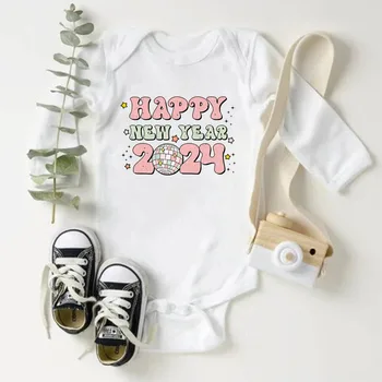 Dobrý Deň 2024 Baby Kombinézu Bavlna, Dlhý Rukáv Dieťa Remienky Telo Baby Chlapci, Dievčatá Nový Rok Ropa Oblečenie Novorodenca Vianočný Darček