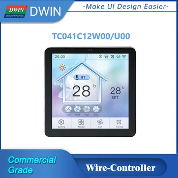 DWIN 4.1 palcový 720*720 Stenu IPS LCD Dotykový Displej Panel internet vecí Smart Home Drôt-Radič s RS485 TC041C12 U(W) 00