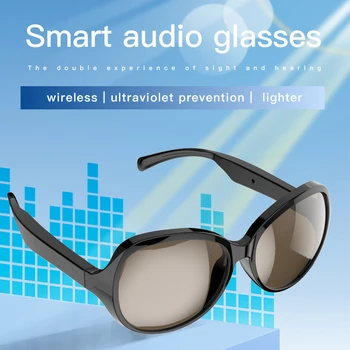 F07 TWS Inteligentné Okuliare, Slúchadlá Anti-Blu-ray Stereo headset Dual Reproduktor Dotknite sa položky Bezdrôtové pripojenie Bluetooth slnečné Okuliare Cestovné Slúchadlá