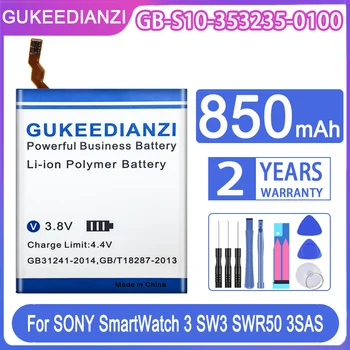 GUKEEDIANZI Batérie Pre SONY SmartWatch 3 SmartWatch3 SW3 SWR50 3SAS 850mAh GB-S10-353235-0100 + Bezplatné Nástroje