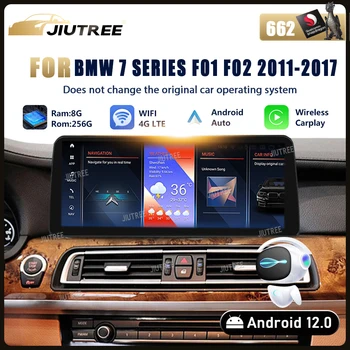 ID8 Snapdragon665 12.3 palcový Android12 Carplay Inteligentné Systém Auto Video Hráčov Pre BMW 7 Série F01 F02 Strednej Multimediálne