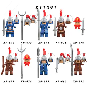 Jediný Stredoveký Rytier modely, Akčné Figúrky príslušenstvo Stavebné Bloky, hračky pre deti Series-159 XP672 KT1091 XP673 XP674