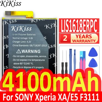 KiKiss Batérie pre Sony Xperia XA F3111 F3112 E5 F3116 F3115 F3311 F3313 LIS1618ERPC Batérie 4100mAh