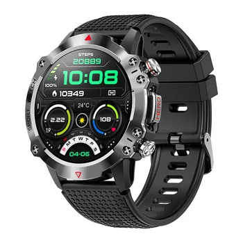 KR10 smartwatch Bluetooth hovor vonkajšie športové pánske náramok 450mah veľké batérie fitness tracker pre sledovanie zdravotného smartwatch