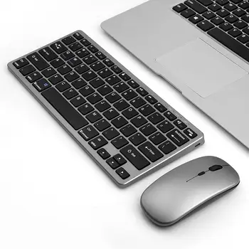 Mini Bluetooth Klávesnice Multimediálna Klávesnica a Myš Bezdrôtová Sada Pre Notebook Laptop, POČÍTAČ, Tablet iPad, Macbook Android