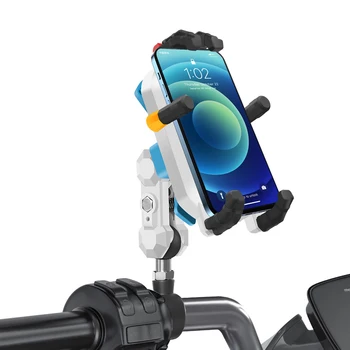 Mobil Podporu Shockproof Mobilný Telefón Držiak O 360 Stupňov Otáčanie Telefónu, Navigácie Držiak Teleskopická Motocyklové Príslušenstvo