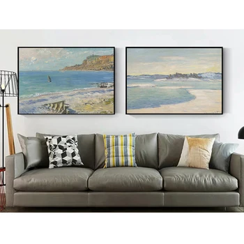 MOINES obrázky, Obývacej izby, spálne, jedáleň kaviareň Slávny Claude Monet Plátno na Maľovanie a vytlačí Módne Moderné Nástenné art