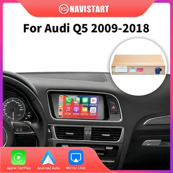 NAVISTART Bezdrôtový CarPlay Android Auto na Audi A4 A5 O5 2009-2018 Podporu DVR S AirPlay Zrkadlo Odkaz Auto Hrať Funkcie