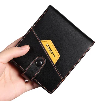 Peňaženky, pánske Japonskej módy prenosné Pracky PU kožené Multifunkčné Anti theft prejdenie vizitku ID vrecku peňaženku
