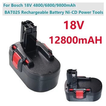 Pre Bosch 18V 12800mAh BAT025 Nabíjateľné Batérie Ni-CD Náradie Bateria Pre Vŕtačka GSB 18 VE-2, PSR 18VE, BAT026