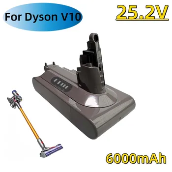 Pre Dyson V10 SV12 Nabíjateľná Batéria 25.2 V 6000mAh Cyklónový Vysávač Batérie