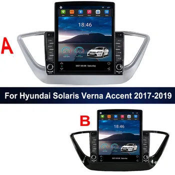 Pre Hyundai Solaris Verna Prízvuk 2017 2018 2019 2023 do roku 2035 Tesla Typ Android autorádia Multimediálne Video Prehrávač, Navigácia GPS