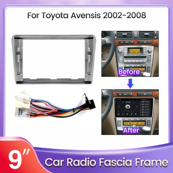 Pre Toyota Avensis 2002 2003 2004 2005 2006 2007 2008 Dash Inštalácia Rámu Orezania Auta Autorádia Audio Panel Stereo Snímkov Fascia