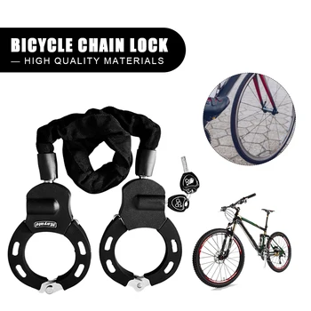 Prenosné Handcuff Chain Lock Anti-theft Vysoké Bezpečnostné Zámky s Tlačidlami pre Elektrické Skútre Motocykle Cyklistické Doplnky