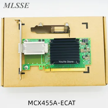 Pôvodný Pre Mellanox MCX455A-ECAT 100GbE 100Gbs EDR QSFP28 ConnectX-4 CX455A 1 Port 100% Testované Rýchlu Loď