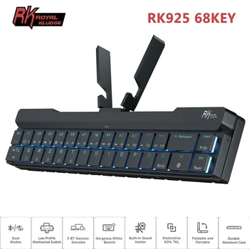 Royal Kludge RK925 Skladací Mini Mechanické Klávesnice Prenosných Bezdrôtových Bluetooth Hráč na Klávesy pre Tablet Notebook Mobilný Telefón