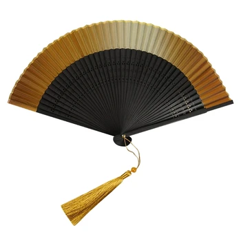 Tradičnej Čínskej Hodváb Bambusu Ventilátor s Hollowed sa Ventilátor Kosti pre Tanec Výkony a Outdoorové Aktivity