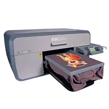 Uplatňovať Nové DE RICOHS DTG Ri 6000 Tlačiareň 3D Reálne k Dispozícii Zľavu Zbrusu Nový Plus Záruka