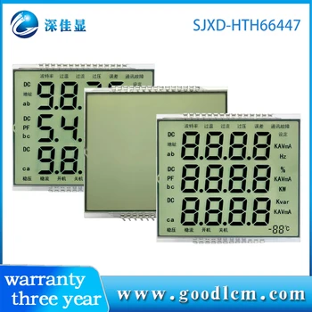 Vlastný Segment Displeja hth66447 LCD Displej Lacné Ceny HTN Pozitívne 5.0 V, č radič LCD 7 Monochromatické Segmente LCD Displej