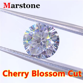 Čerešňový Kvet Rez Nové Zriedkavé Sakura Rez D Farba Moissanite Kameň Diamond Voľné Kamene pre DIY Šperky Krúžok Náhrdelník Earings